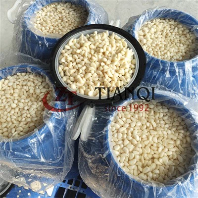 塩水に漬けた塩辛いニンニク